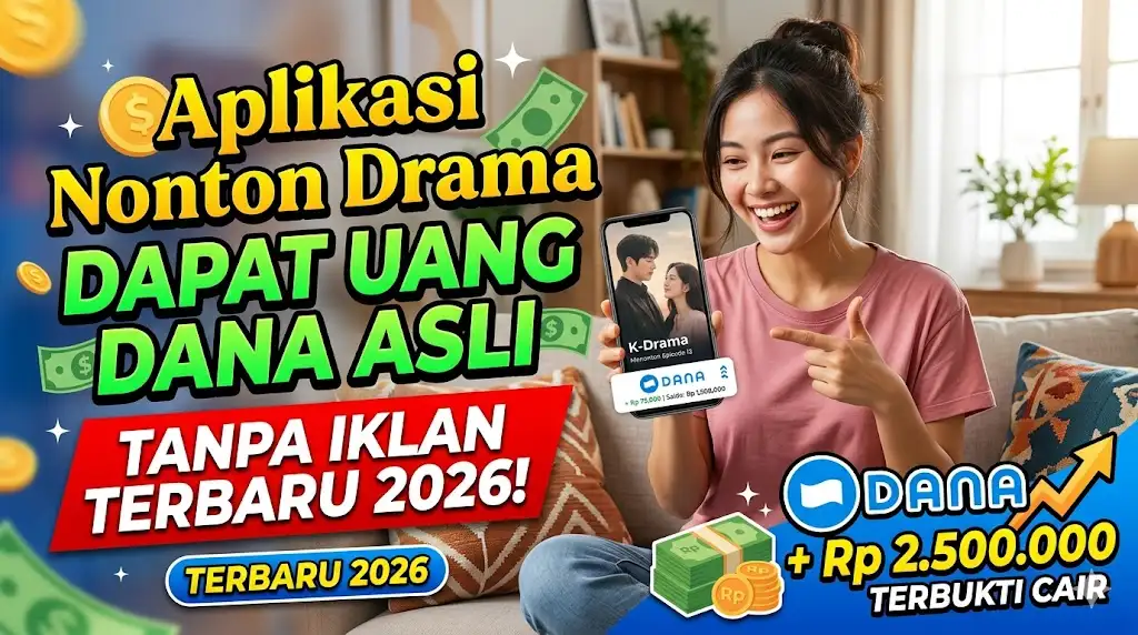 Aplikasi Nonton Drama Dapat Uang DANA Asli Tanpa Iklan Terbaru 2026