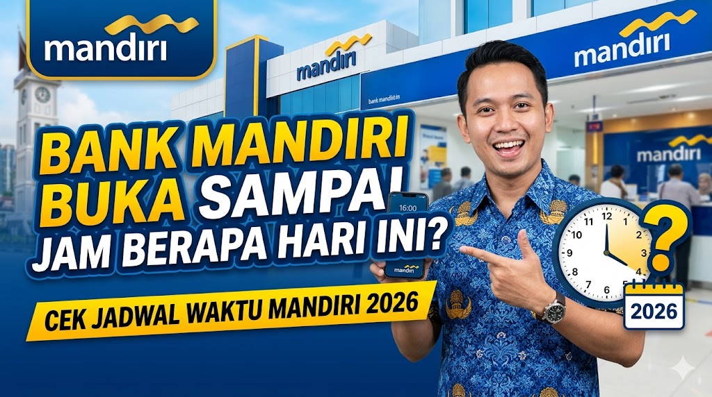 Bank Mandiri Buka Sampai Jam Berapa Hari Ini? Cek Jadwal Waktu Mandiri 2026