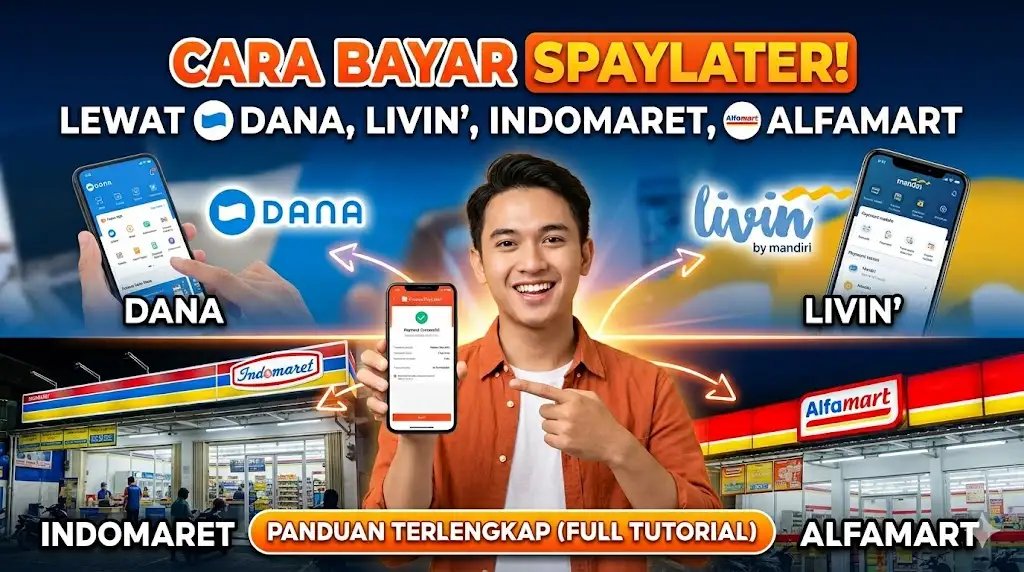 Cara Bayar Shopee PayLater Lewat DANA, Livin' Mandiri, Indomaret, dan Alfamart: Panduan Terlengkap