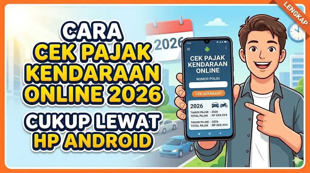 Cara Cek Pajak Kendaraan Online 2026 Cukup Lewat HP Android