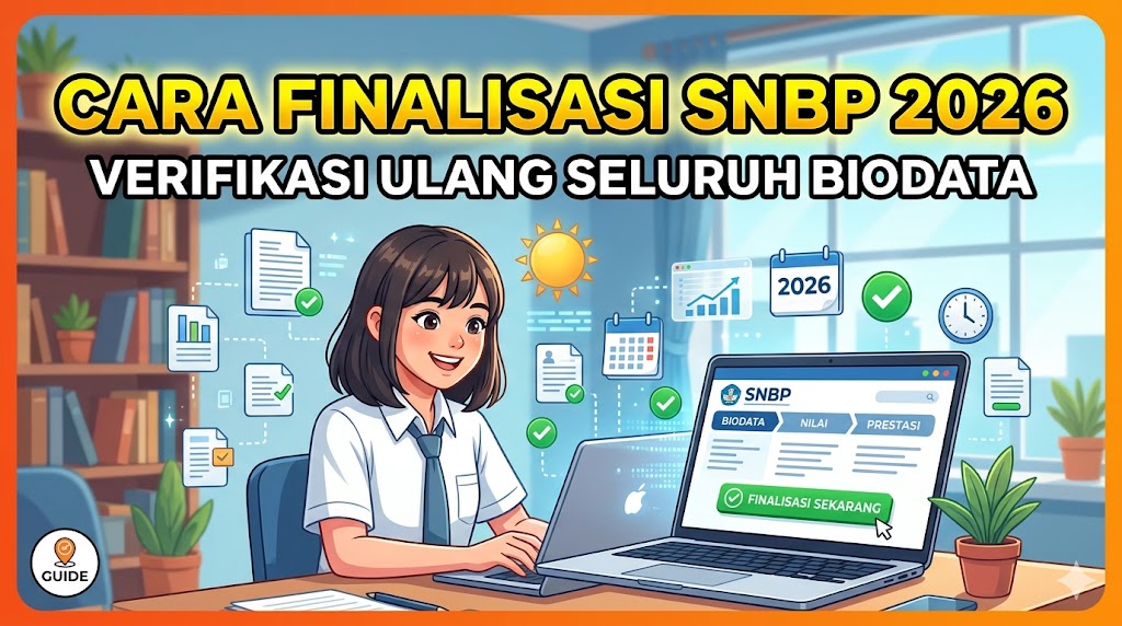 Cara Finalisasi SNBP 2026 Verifikasi Ulang Seluruh Biodata ukuran gambar 