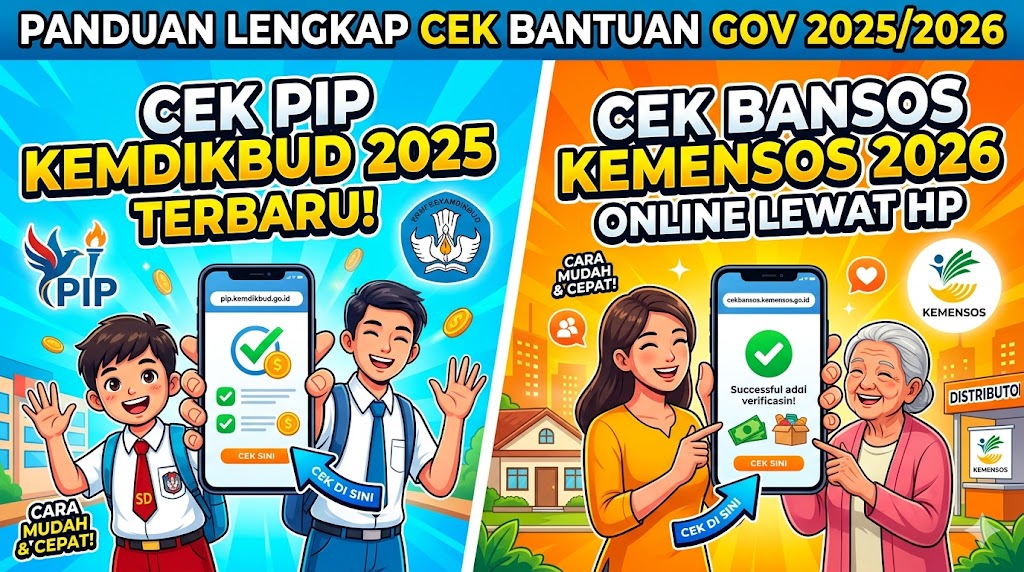Cek PIP Kemdikbud Go Id 2025 Terbaru & Cek Bansos Kemensos Go Id Online Lewat HP 2026