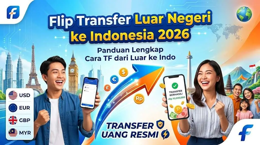 Flip Transfer Luar Negeri ke Indonesia 2026 Panduan Lengkap Cara TF dari Luar ke Indo