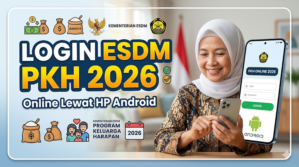 Login ESDM PKH 2026 Online Lewat HP Android