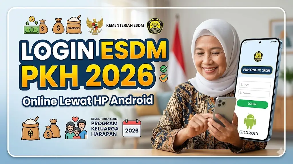 Login ESDM PKH 2026 Online Lewat HP Android