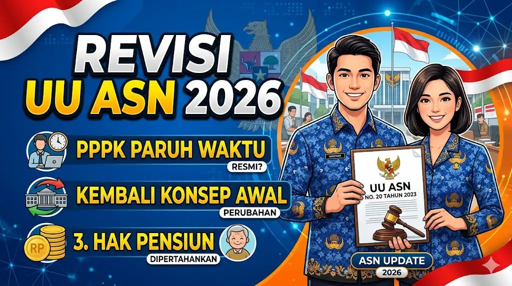 Revisi UU ASN PPPK 2026 Paruh Waktu, Kembali ke Konsep Awal, dan Hak Pensiun