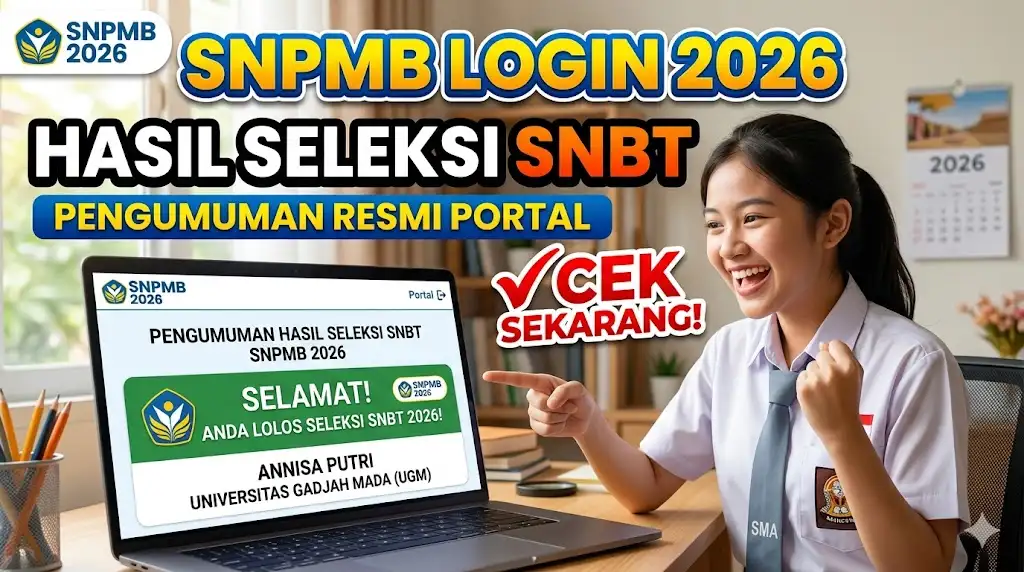 SNPMB Login 2026, Pengumuman Hasil Seleksi SNBT SNPMB Portal 2026