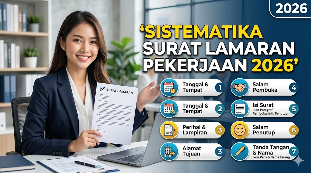 Sistematika Surat Lamaran Pekerjaan 2026, Sebutkan Surat Lamaran Kerja Secara Umum