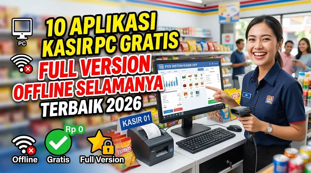 10 Aplikasi Kasir PC Gratis Full Version Offline Selamanya 2026