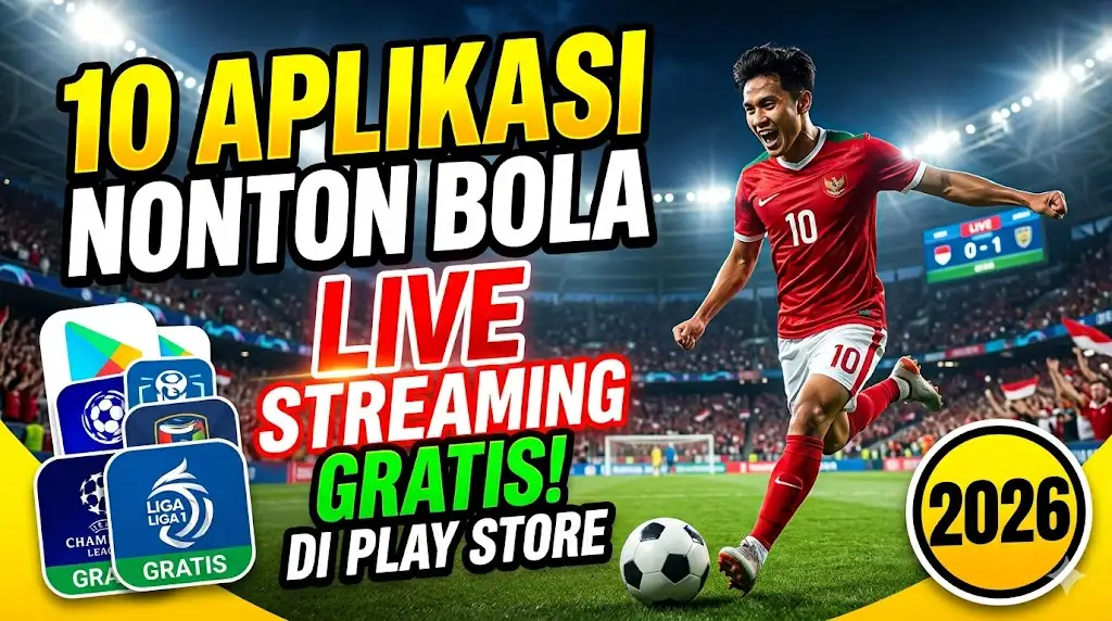 10 Aplikasi Nonton Bola Live Streaming Android Gratis di Play Store 2026