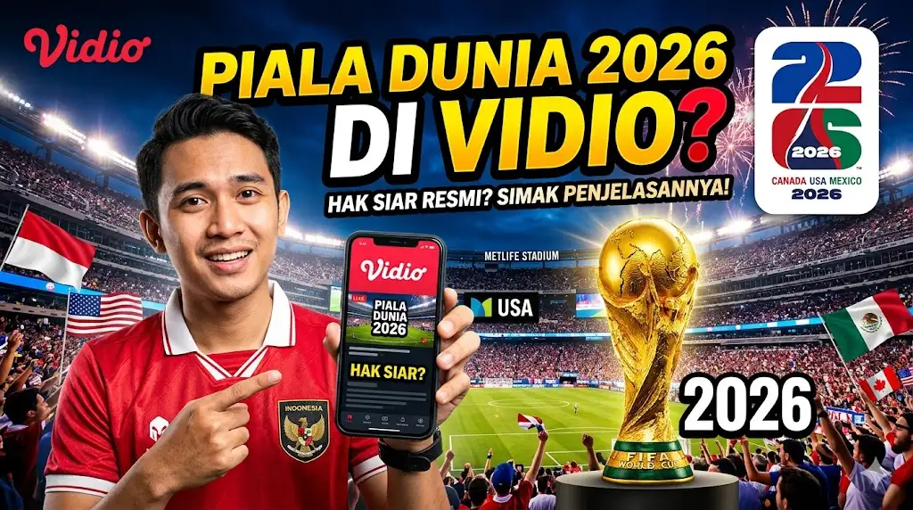 Apakah Aplikasi Video Menyiarkan Piala Dunia 2026, Cek Info Lengkap Disini