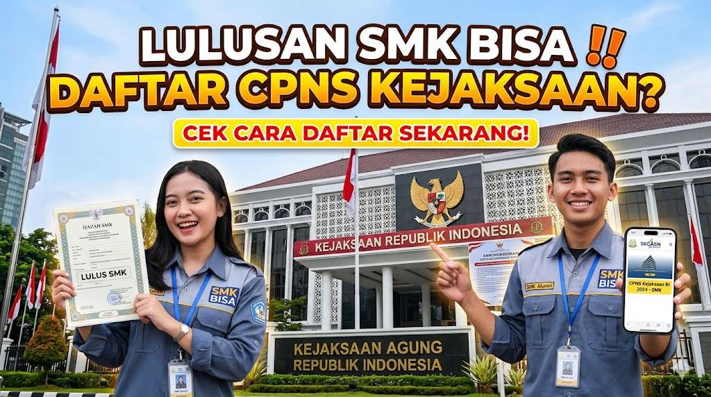 Apakah Lulusan SMK Bisa Daftar CPNS Kejaksaan, Cek Cara Daftar CPNS Lulus SMK