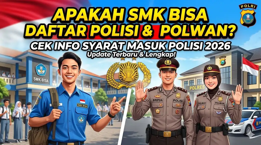 Apakah SMK Bisa Daftar Polisi atau Polwan? Cek Info Syarat Masuk Polisi 2026