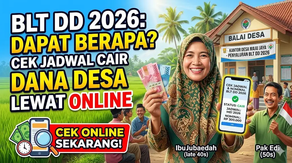 BLT DD Dapat Berapa 2026, Cek Jadwal Pencairan Dana Desa Lewat Online