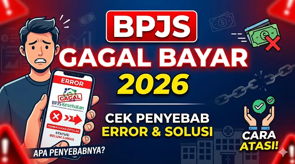 BPJS Gagal Bayar 2026, Cek Penyebab Error dan Cara Atasi BPJS Kesehatan Tidak Bisa Bayar