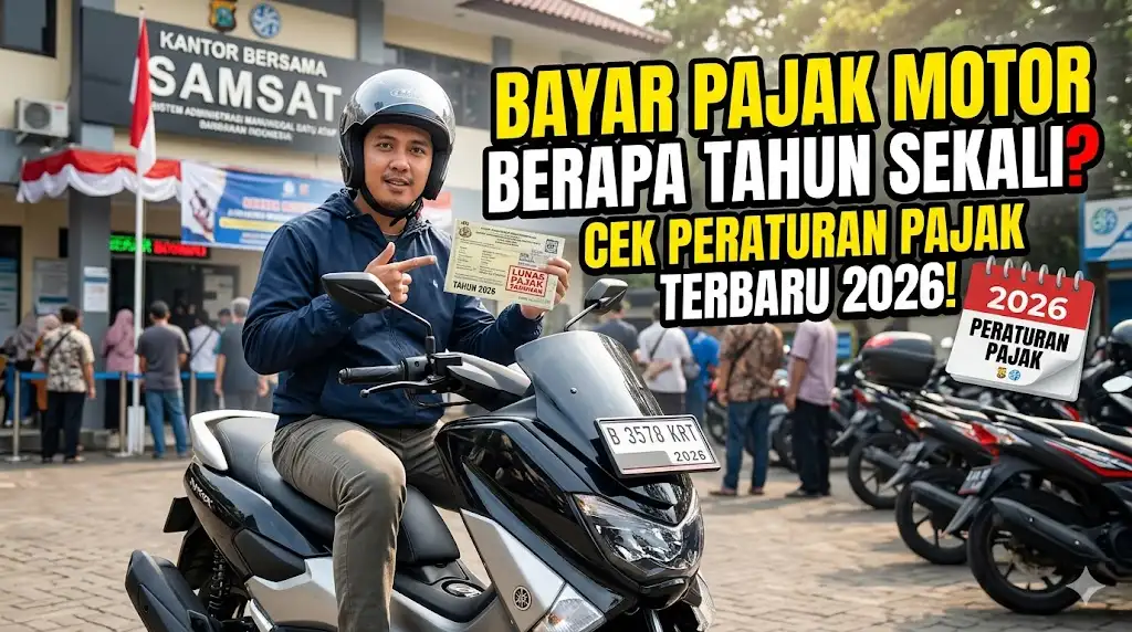 Bayar Pajak Motor Berapa Tahun Sekali? Cek Peraturan Pajak Kendaraan Terbaru 2026