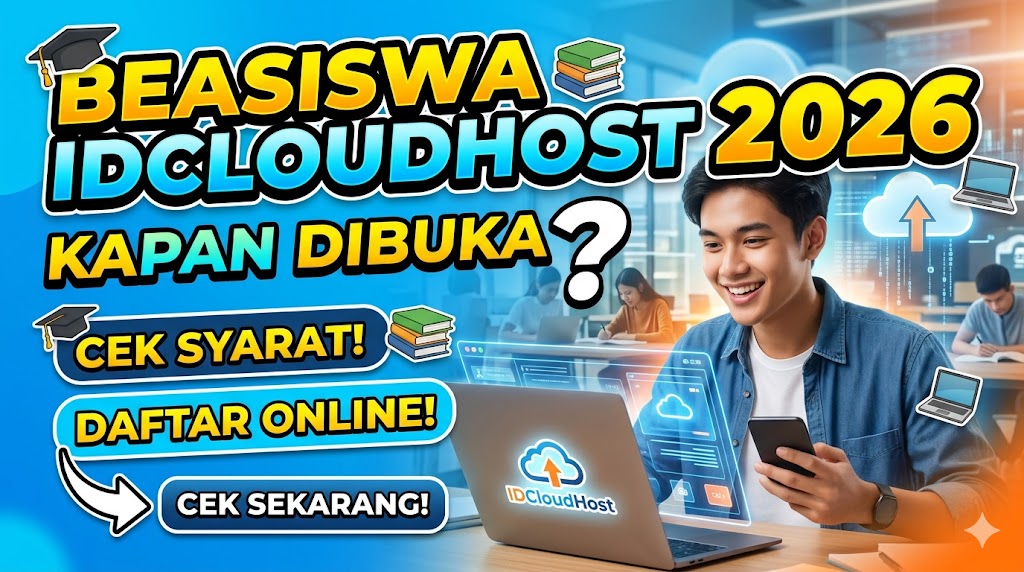 Beasiswa IDCloudHost 2026 Kapan Dibuka, Cek Syarat dan Daftar Online