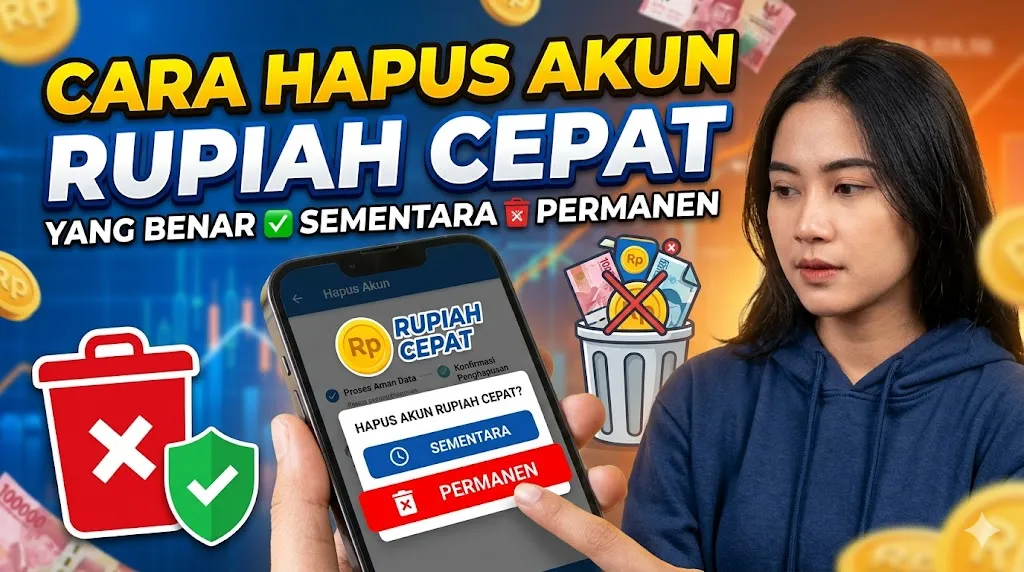 Begini Cara Hapus Akun Rupiah Cepat yang Benar Sementara dan Permanen