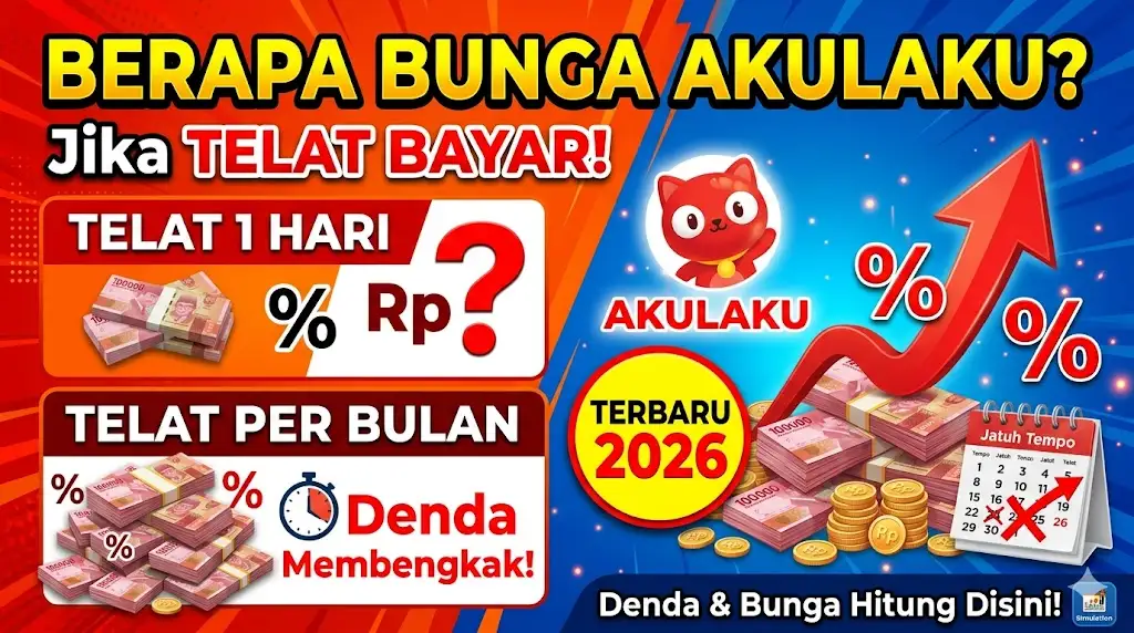 Berapa Bunga Akulaku Jika Telat Bayar 1 Hari dan Per Bulan Terbaru 2026