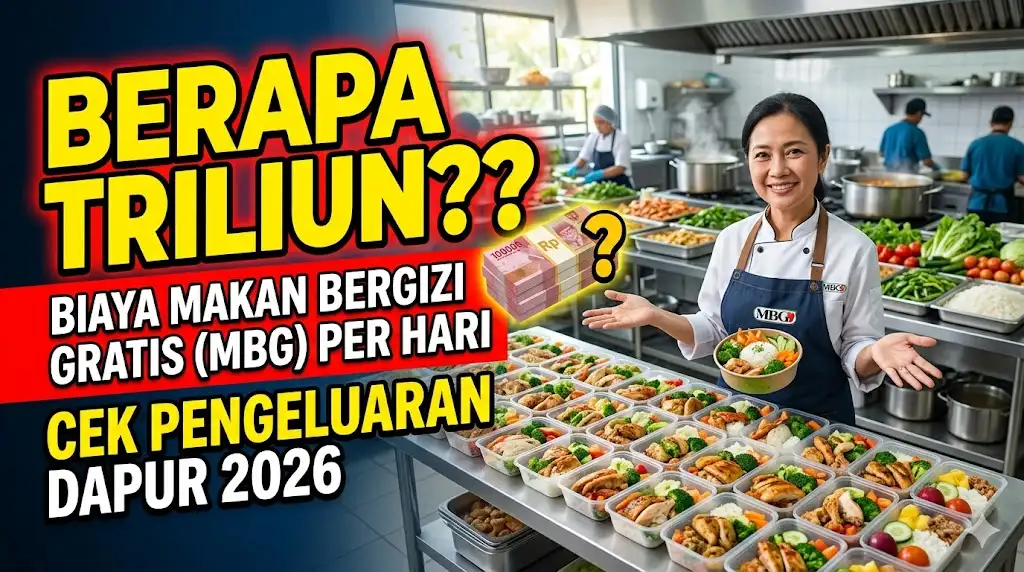 Biaya MBG Per Hari Berapa Triliun, Cek Pengeluaran Dapur MBG Per Hari 2026