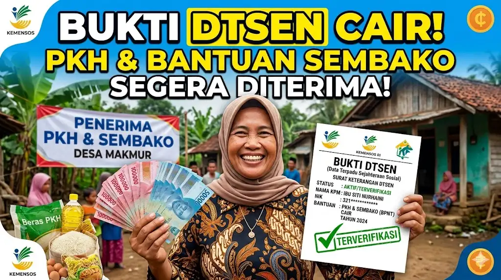 Bukti DTSEN untuk PKH atau Bantuan Sembako: Cek Info Lengkap Disini