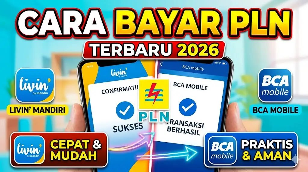 Cara Bayar PLN Lewat Livin Mandiri dan via BCA Mobile Terbaru 2026
