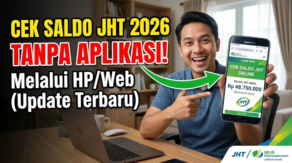Cara Cek Saldo JHT Online Tanpa Aplikasi, Lengkap Login JHT Update Terbaru 2026