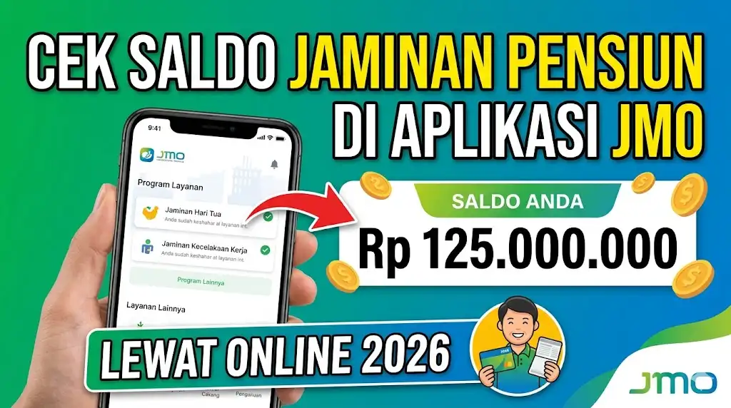 Cara Cek Saldo Jaminan Pensiun di Aplikasi JMO Lewat Online 2026
