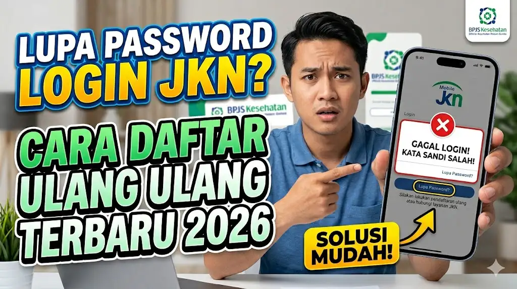 Cara Daftar Mobile JKN yang Sudah Terdaftar Tapi Lupa Password Login Terbaru 2026