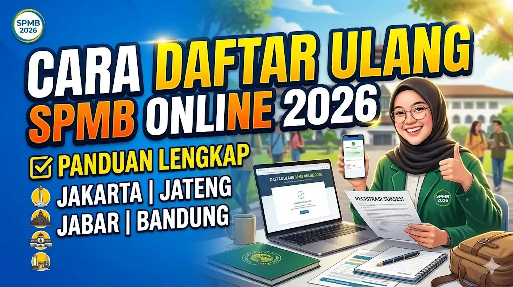 Cara Daftar Ulang SPMB Online 2026, Panduan Lengkap untuk Jakarta, Jateng, Jabar, dan Bandung