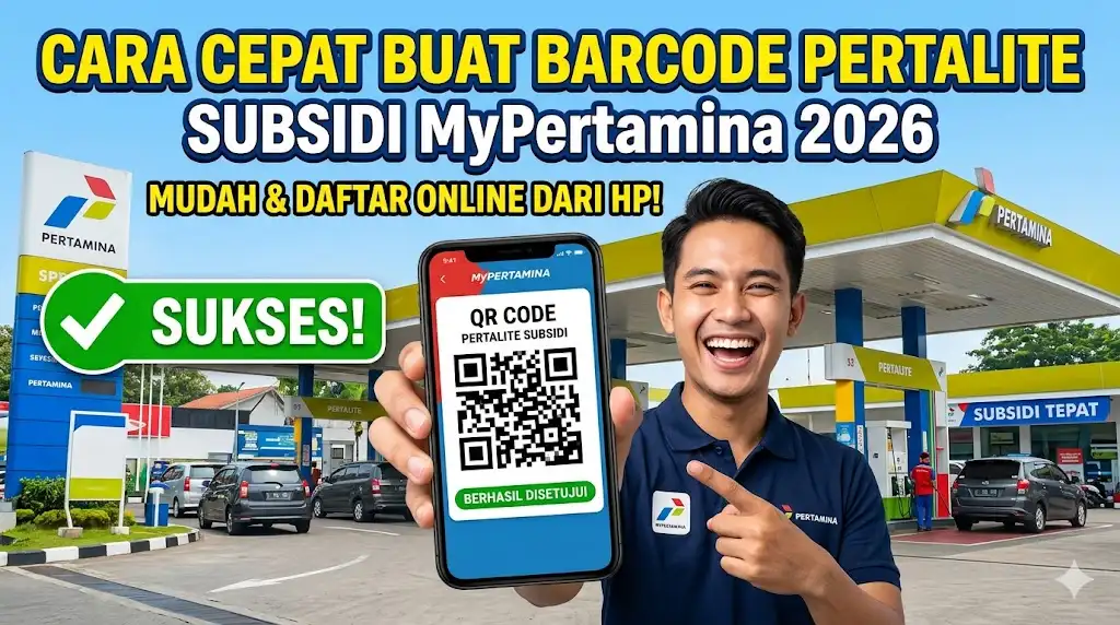 Cara Membuat Barcode Pertalite Subsidi Online di MyPertamina 2026