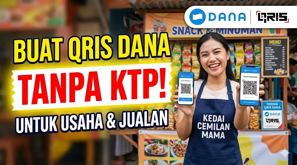 Cara Membuat QRIS DANA Tanpa KTP untuk Jualan Usaha Bisnis Pribadi