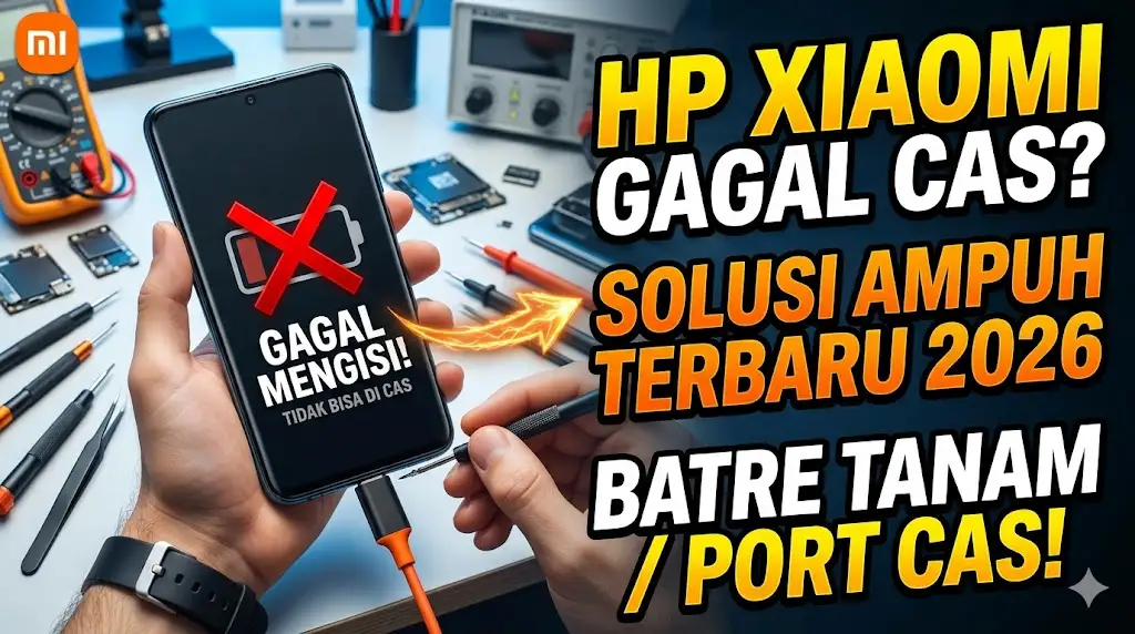 Cara Mengatasi HP Tidak Bisa di Cas Batre Tanam Xiaomi Terbaru 2026