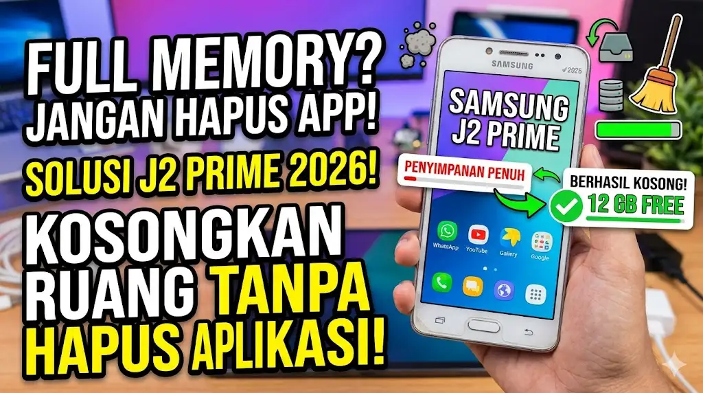 Cara Mengosongkan Ruang Penyimpanan Tanpa Menghapus Aplikasi di HP Samsung J2 Prime 2026