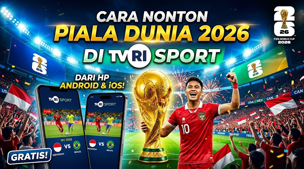 Cara Nonton Piala Dunia 2026 di TVRI Sport Android dan iOS