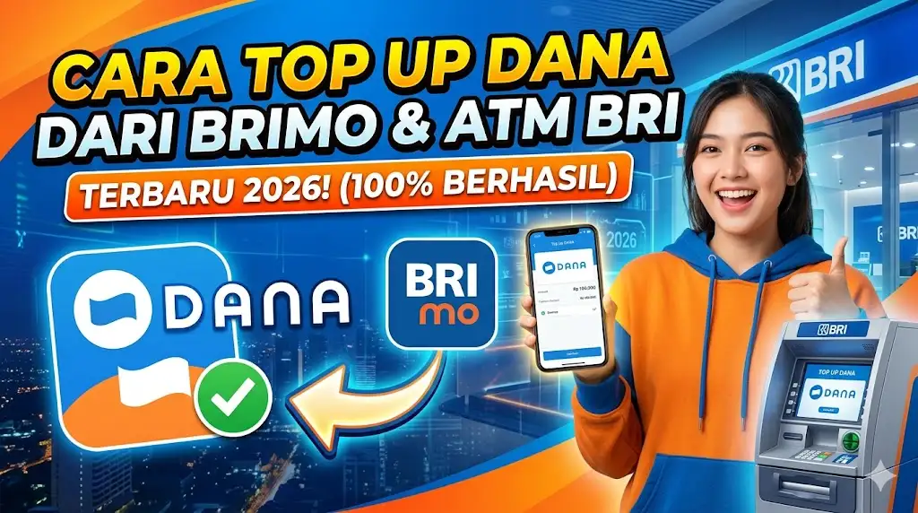 Cara Top Up DANA dari BRImo dan ATM BRI Terbaru 2026