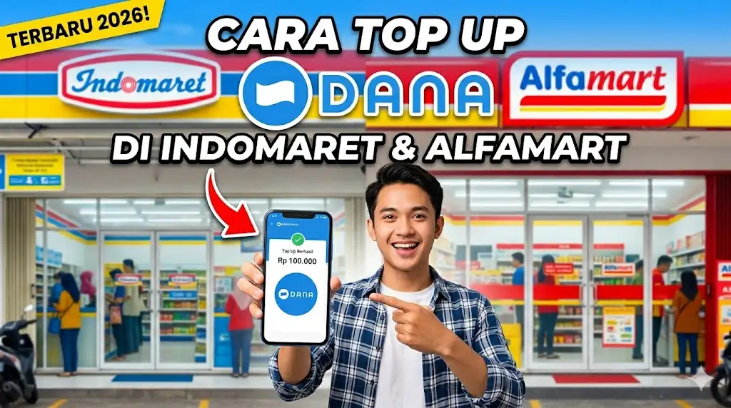 Cara Top Up DANA di Indomaret dan Alfamart Terbaru 2026