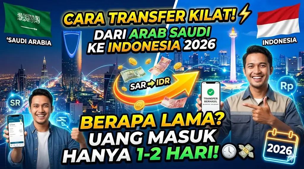 Cara Transfer dari Arab Saudi ke Indonesia 2026 Berapa Lama Uang Masuk ke Indo