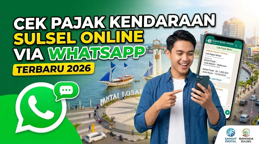 Cek Pajak Kendaraan Online Sulsel via WhatsApp Terbaru 2026