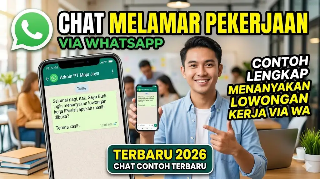 Chat Melamar Pekerjaan Contoh Menanyakan Lowongan Kerja Lewat WA (WhatsApp) Terbaru 2026