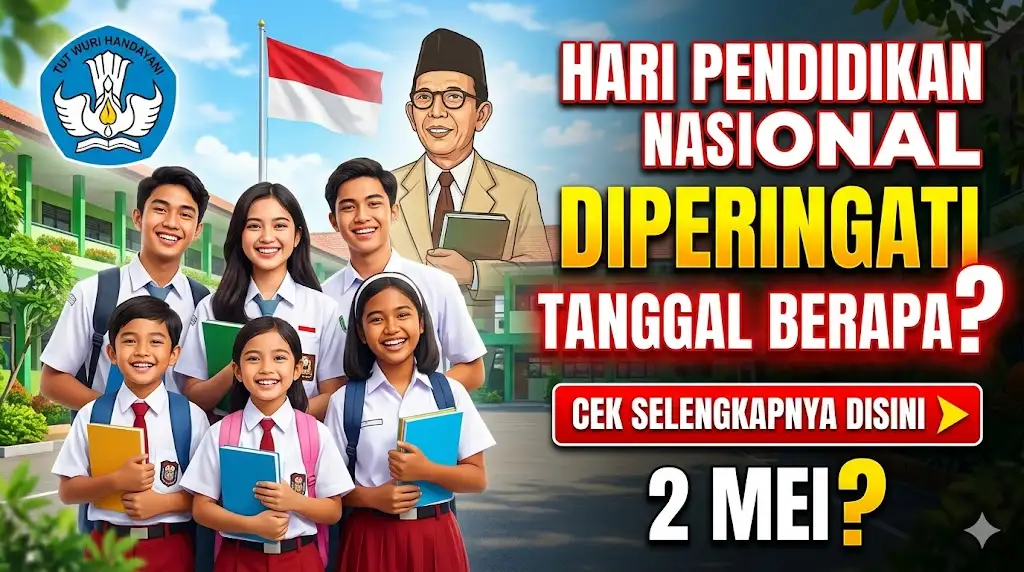 Hari Pendidikan Nasional Diperingati Setiap Tanggal Berapa, Cek Selengkapnya Disini