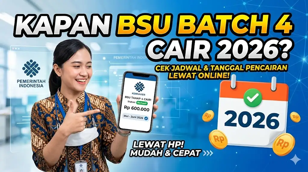 Kapan BSU Batch 4 Cair Lagi 2026, Cek Jadwal Tanggal Pencairan BSU Lewat Online