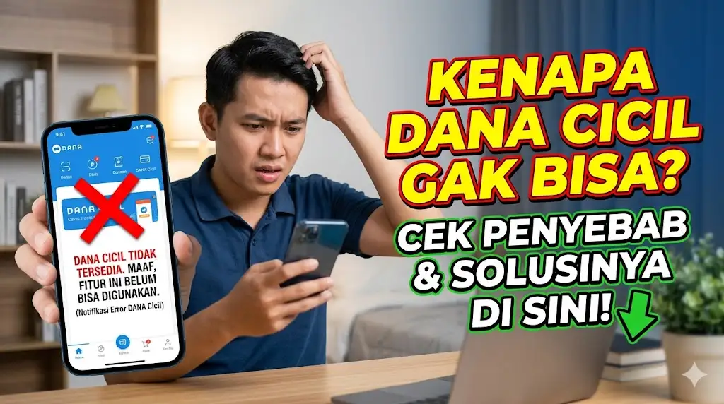 Kenapa DANA Cicil Tidak Tersedia dan Tidak Bisa Digunakan, Cek Cara Atasinya