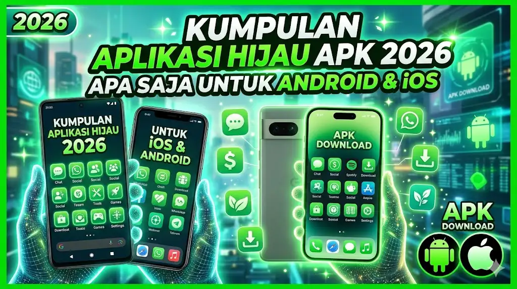 Kumpulan Aplikasi Hijau APK 2026 Apa Saja untuk Android dan iOS
