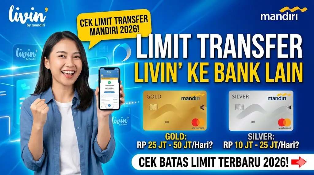 Limit Transfer Livin Mandiri ke Bank Lain, Cek Berapa Batas Limit TF Mandiri Gold dan Silver 2026