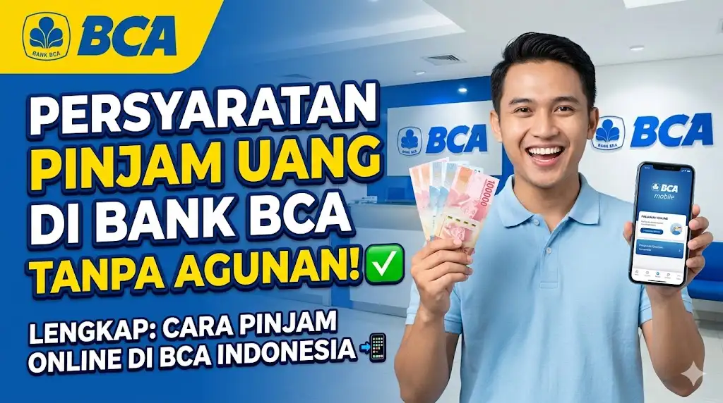 Persyaratan Pinjam Uang di Bank BCA Tanpa Agunan, Lengkap Cara Pinjam Online di BCA Indonesia