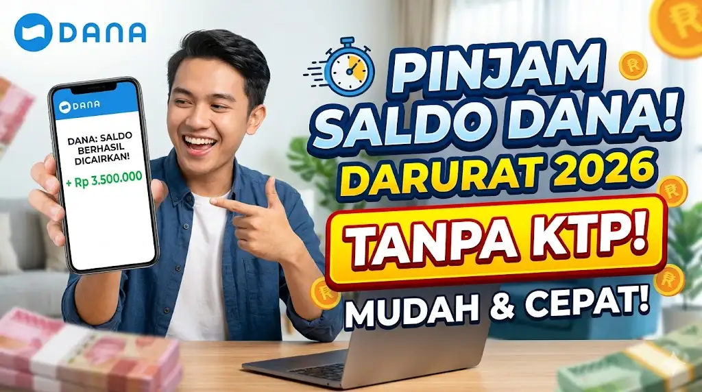 Pinjam Saldo DANA Darurat Tanpa KTP 2026 Mudah dan Cepat
