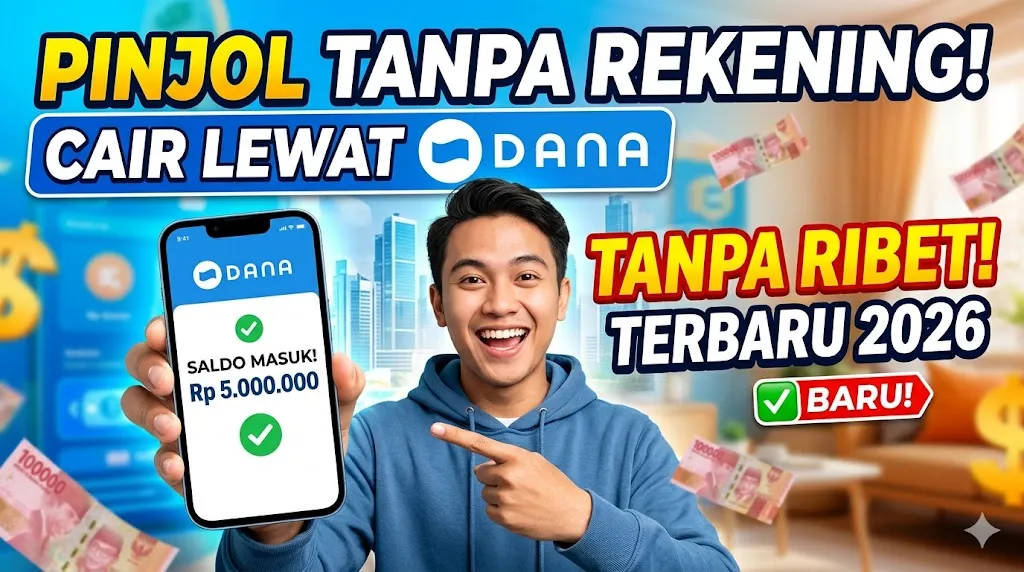 Pinjol Tanpa Rekening dan Cair Lewat Dana Tanpa Ribet Terbaru 2026