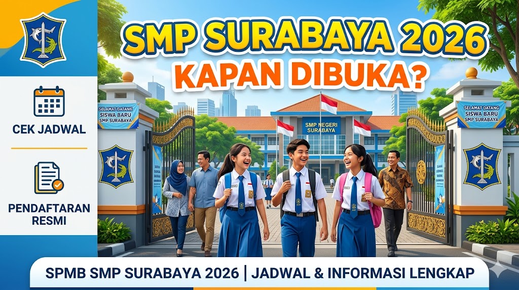 SPMB SMP Surabaya 2026 Kapan Dibuka, Cek Jadwal dan Pendaftaran Resmi