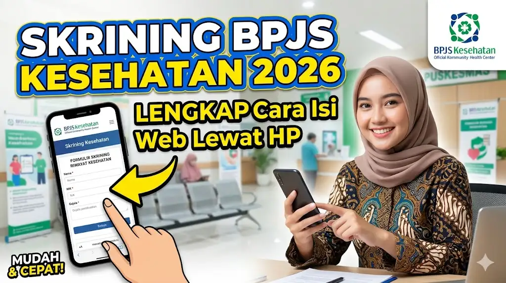 Skrining BPJS Kesehatan 2026, Lengkap Cara Isi Formulir Skrining BPJS Web Lewat HP
